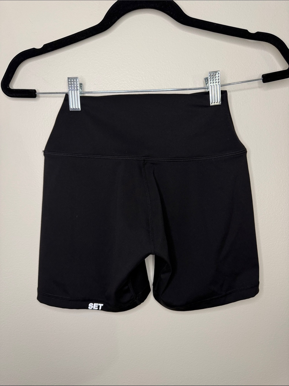 SET Active Black Women's Bike Shorts 5”